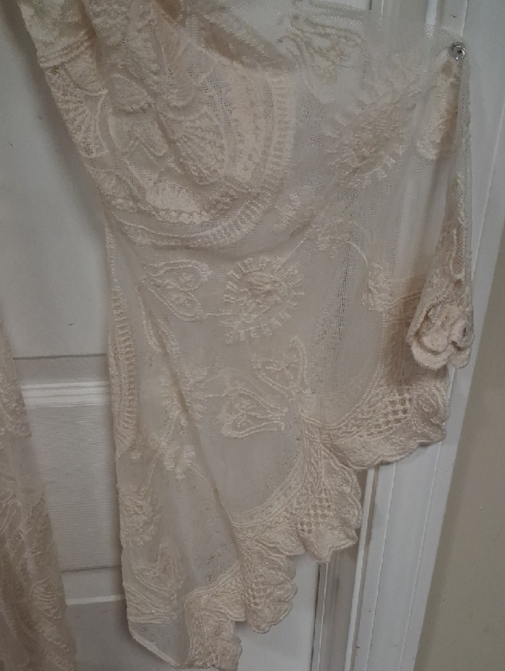 POL Cream Lace Crochet Kimono - Picture 3 of 8